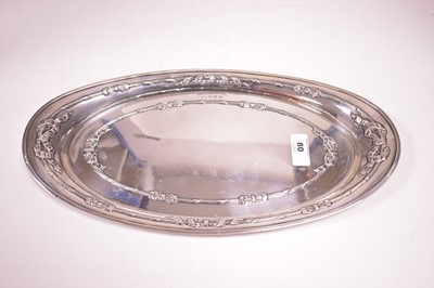 Lot 80 - A silver dressing table tray