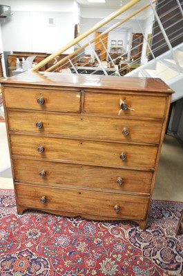 Lot 865 - 19th Century mahogany chest of drawers