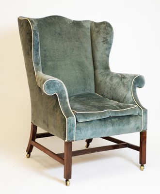 Lot 877 - 19th Century wingback armchair