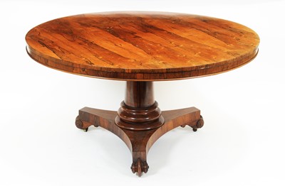 Lot 880 - Early Victorian rosewood breakfast table