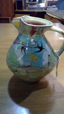 Lot 8 - Group of studio animal decorated pottery