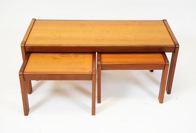 Lot 110 - Mid Century G plan style nest of tables
