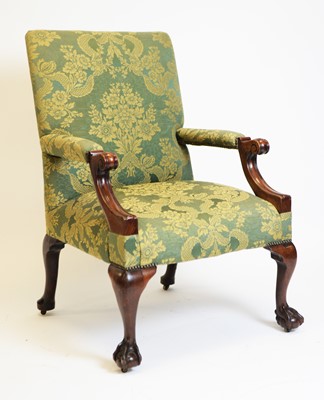 Lot 883 - 19th Century mahogany armchair in the Georgian style