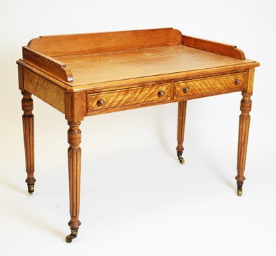 Lot 887 - Victorian satin birch washstand