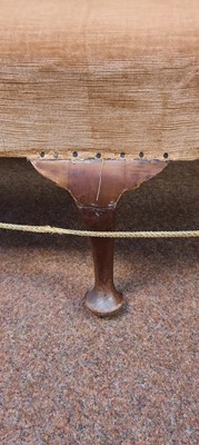 Lot 385 - A George III style mahogany settee