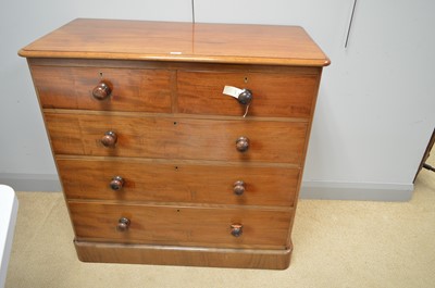 Lot 608 - Victorian chest of drawers.