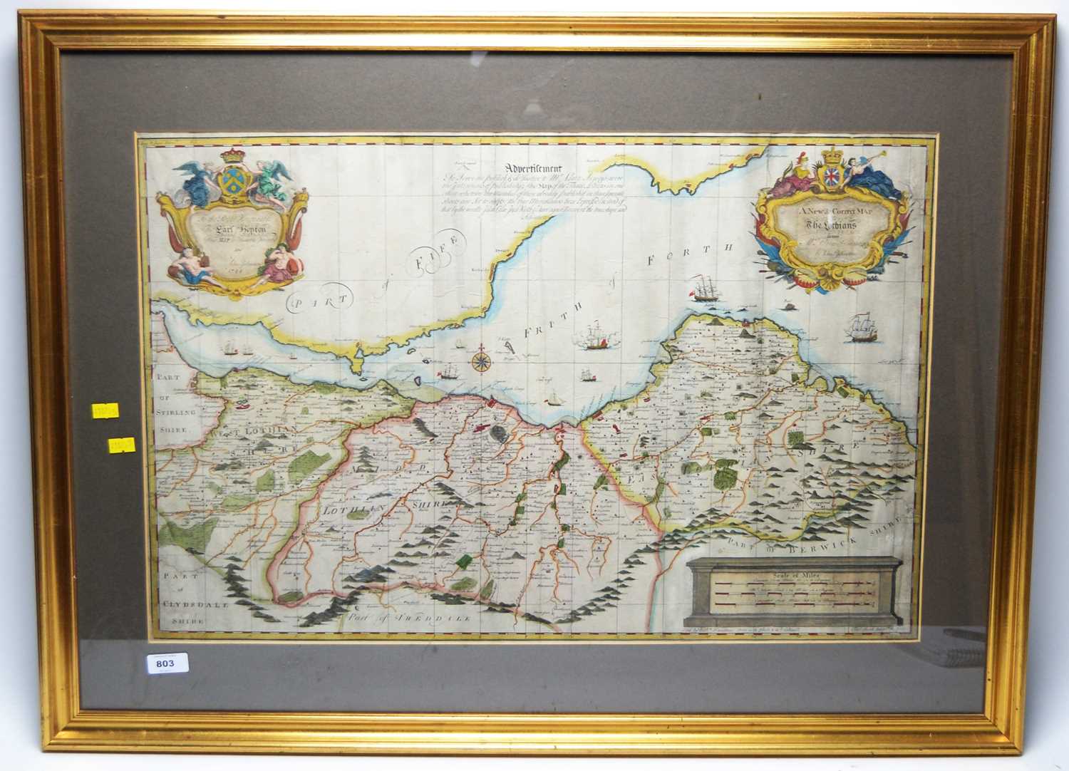 Lot 803 - John Elphinstone - Antique map of Scotland.