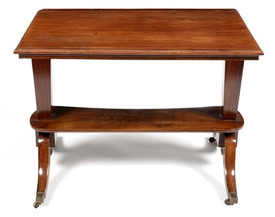 Lot 806 - Late Regency mahogany architects table