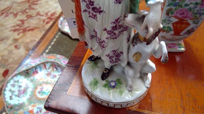 Lot 511 - Pair Meissen figures Hunter and Huntress