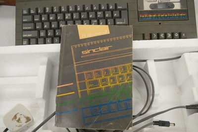 Lot 782 - A vintage Sinclair 128K ZX Spectrum computer and accessory joystick.