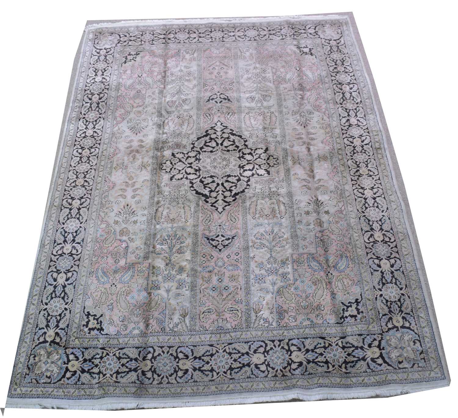 Lot 573 - Silk carpet