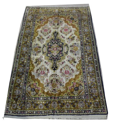 Lot 631 - Persian silk rug
