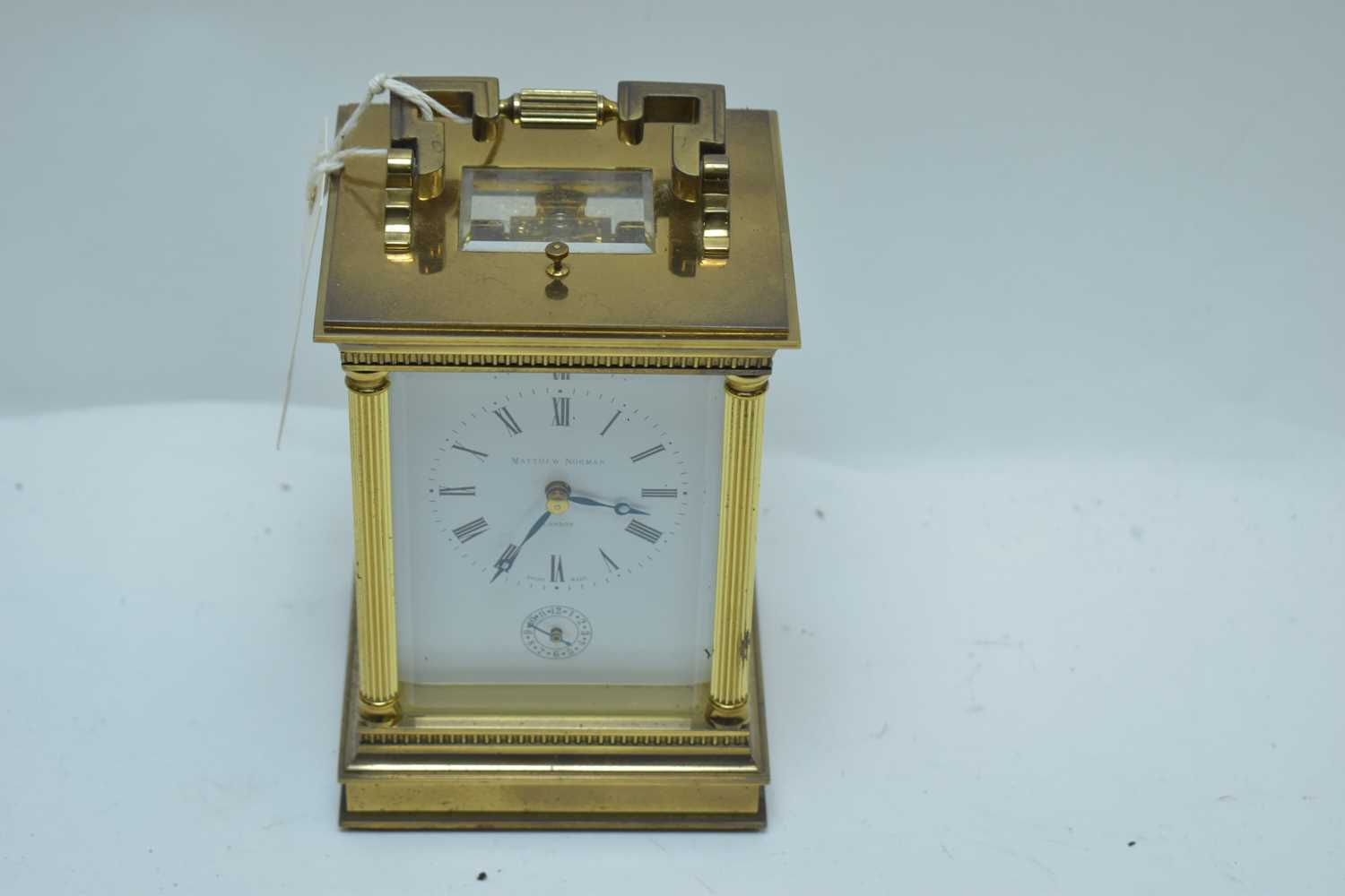 Lot 320 - A Matthew Norman carriage clock.