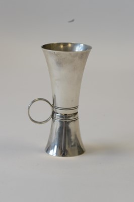 Lot 353 - A silver cocktail measure
