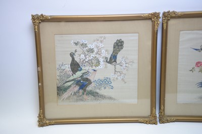 Lot 513 - Chinese paintings on silk