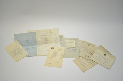Lot 619 - Signed Winston Churchill letter and other letters for the purchase of a spitfire