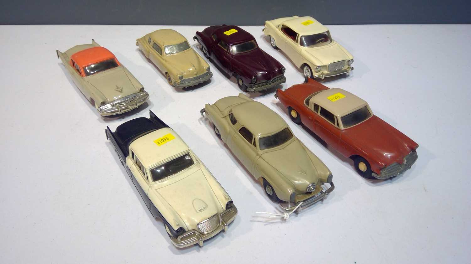 Lot 1288 - Seven car models by Johann, AMT  and others.