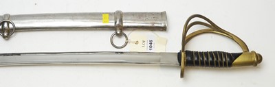 Lot 1046 - US 1860 pattern cavalry sword