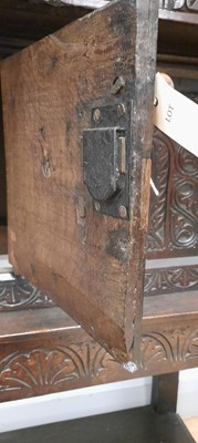 Lot 701 - Victorian oak carved court cupboard