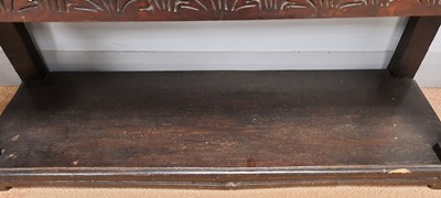 Lot 701 - Victorian oak carved court cupboard