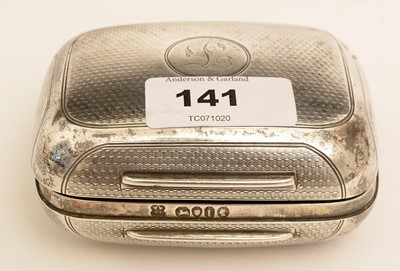 Lot 141 - Silver soap dish retailed by Asprey