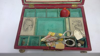 Lot 254 - Regency sewing box