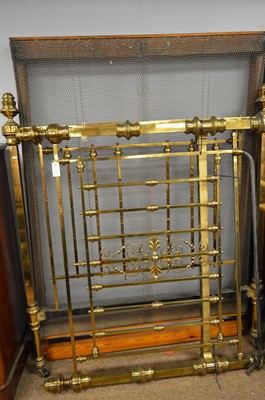 Lot 543 - 20th Century brass bed