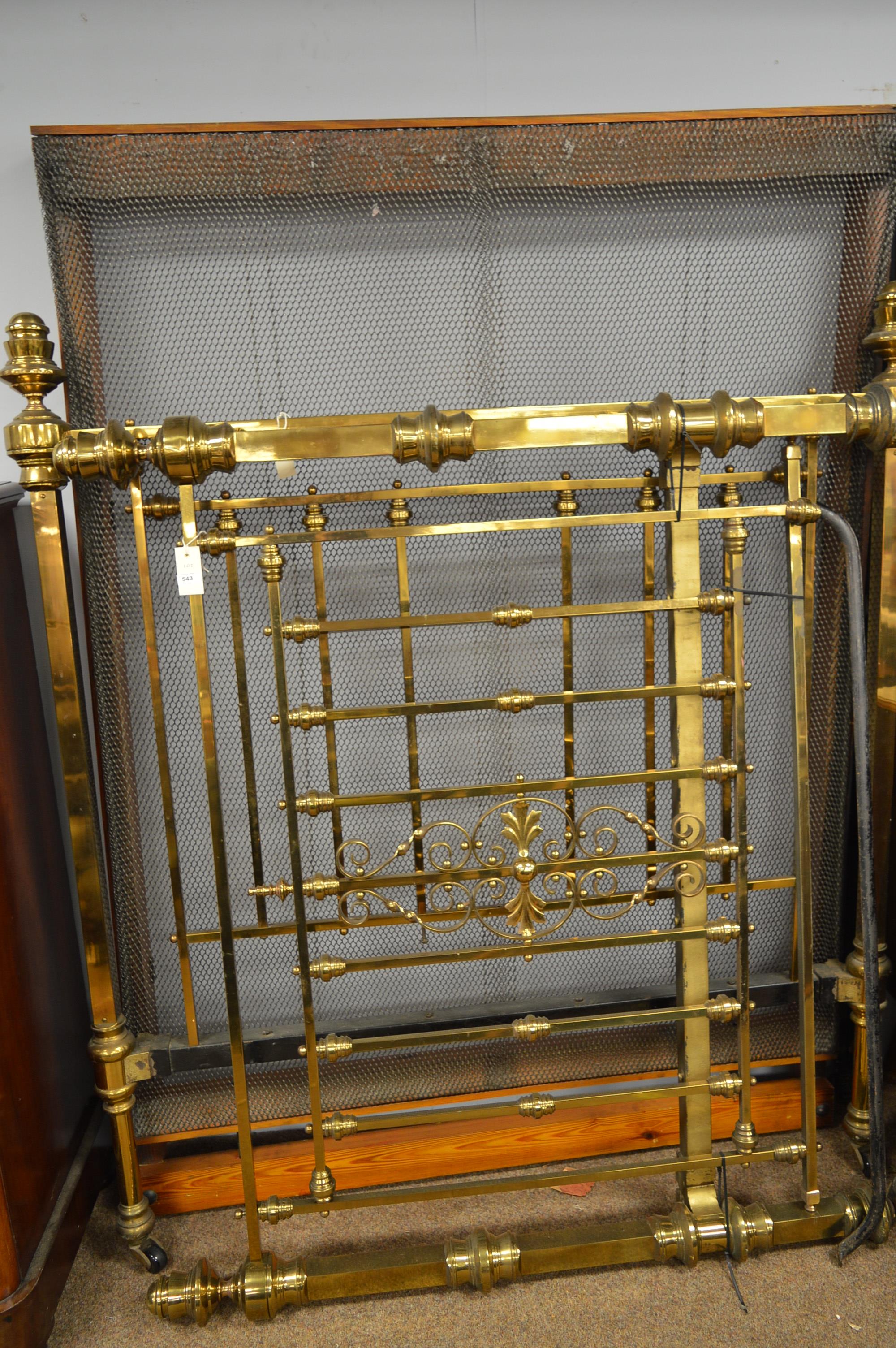 Lot 543 20th Century Brass Bed   226237 0 