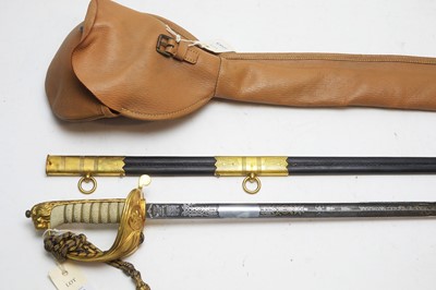 Lot 1053 - An 1827 pattern Naval Officers Sword