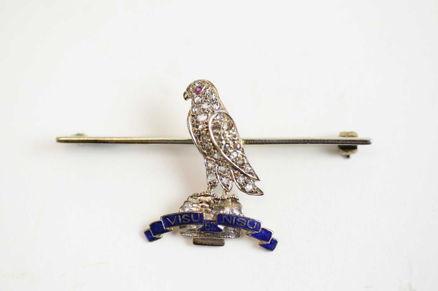 Lot 25 - RAF Staff College diamond set brooch