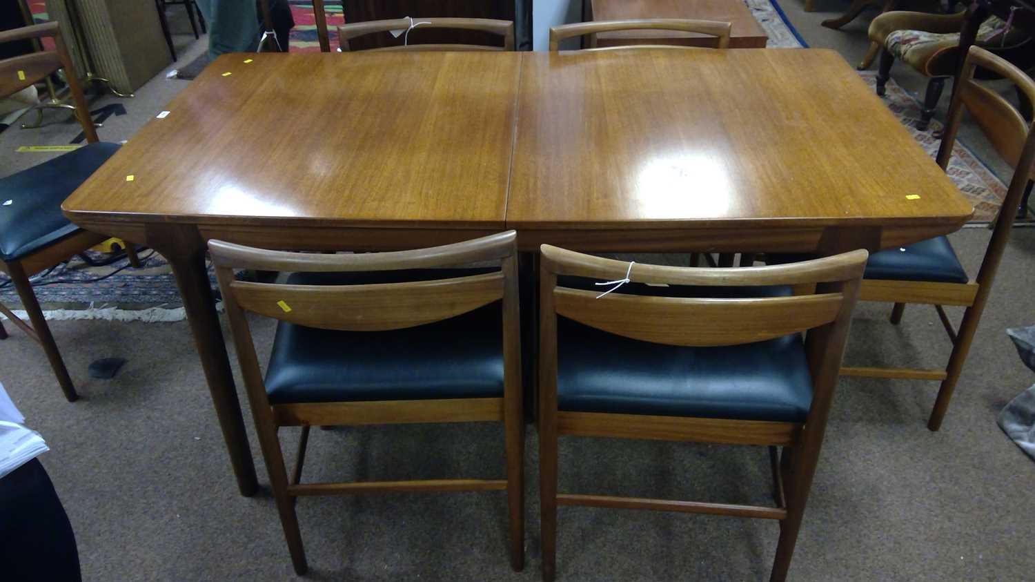 Lot 599 - A H McIntosh dining table and six chairs