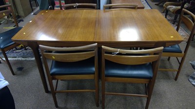 Lot 599 - A H McIntosh dining table and six chairs