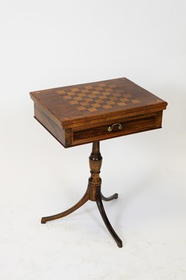 Lot 852 - Victorian rosewood games table