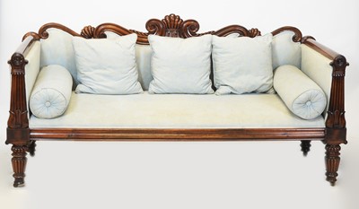 Lot 853 - Victorian rosewood sofa