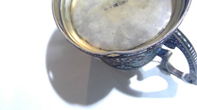 Lot 182 - A Russian cloisonne enamelled silver glass holder