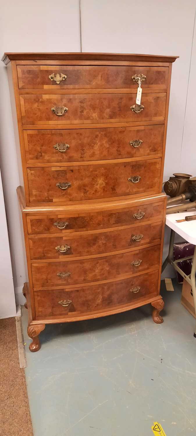 Lot 574 - Reproduction chest on chest