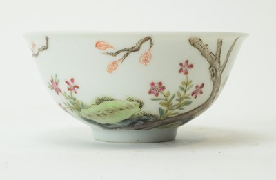 Lot 575 - A Chinese famille rose bowl. Qianlong mark.