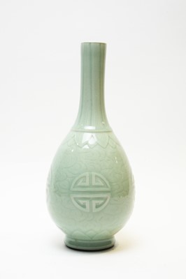 Lot 603 - Chinese Celadon bottle vase