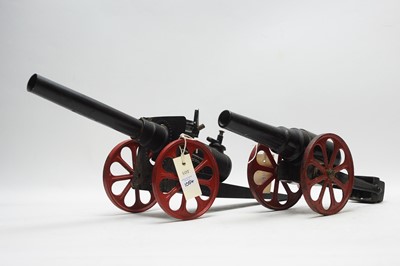 Lot 1054 - Two scratch-built canon models