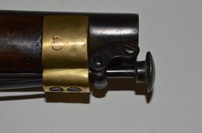 Lot 1057 - A replica 14 bore Naval flintlock boarding pistol