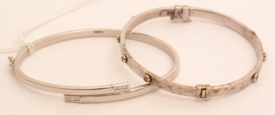 Lot 56 - Two 9ct gold bangles
