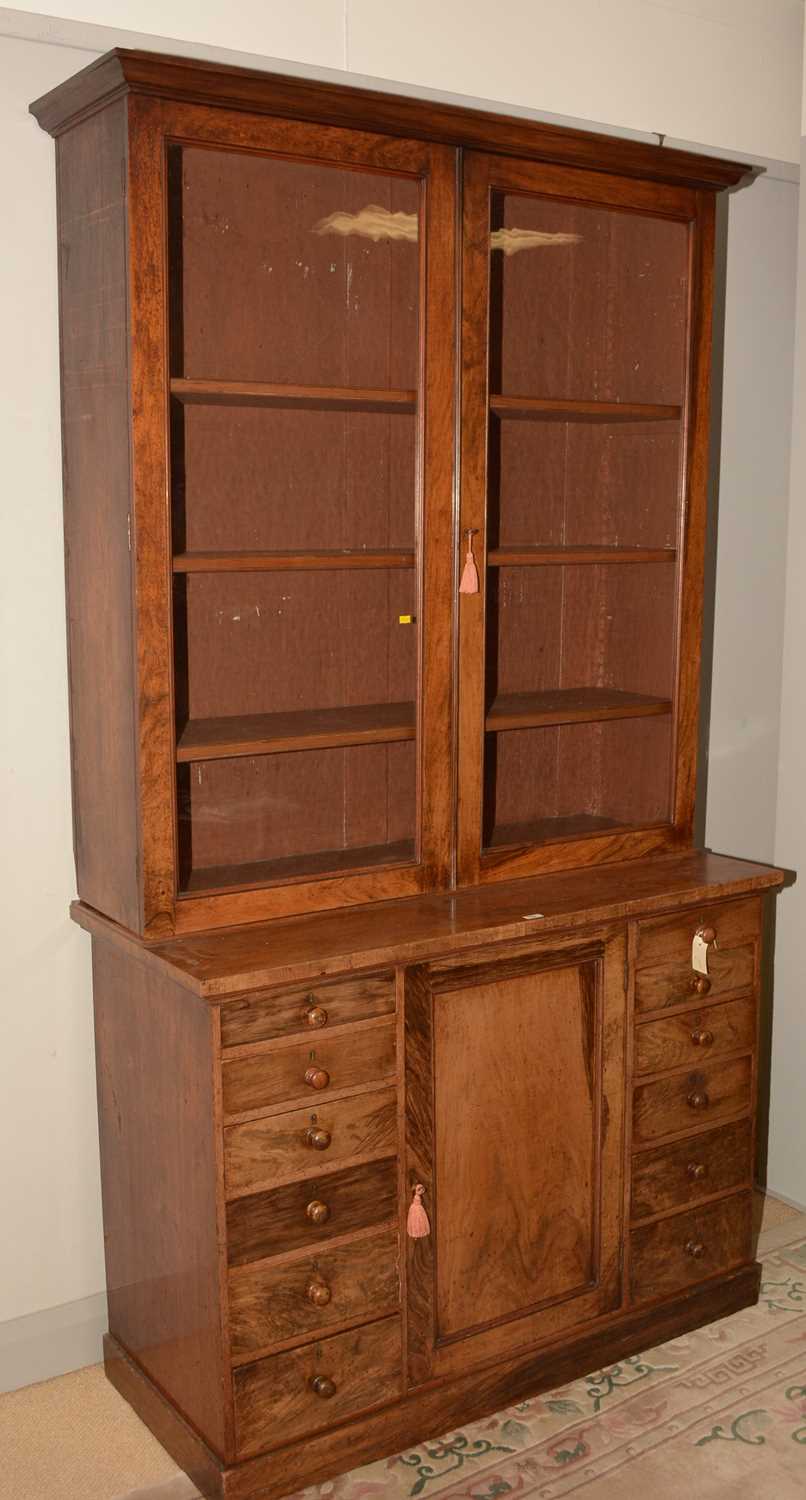 Lot 703 - A Victorian rosewood estate cabinet