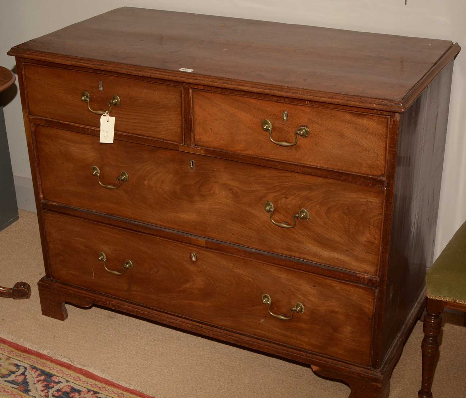 Lot 695 - George III mahogany chest of drawers