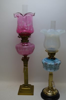 Lot 391 - Two oil lamps