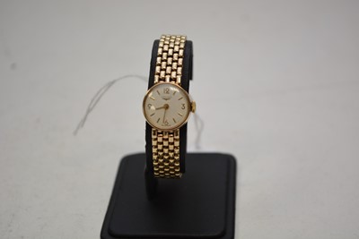 Lot 94 - 9ct gold Longines cocktail watch