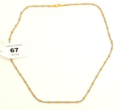 Lot 67 - 18ct gold necklace