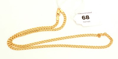 Lot 68 - 9ct gold curb link necklace