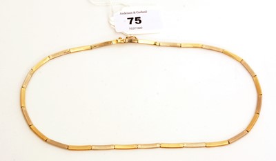 Lot 75 - 9ct yellow gold necklace