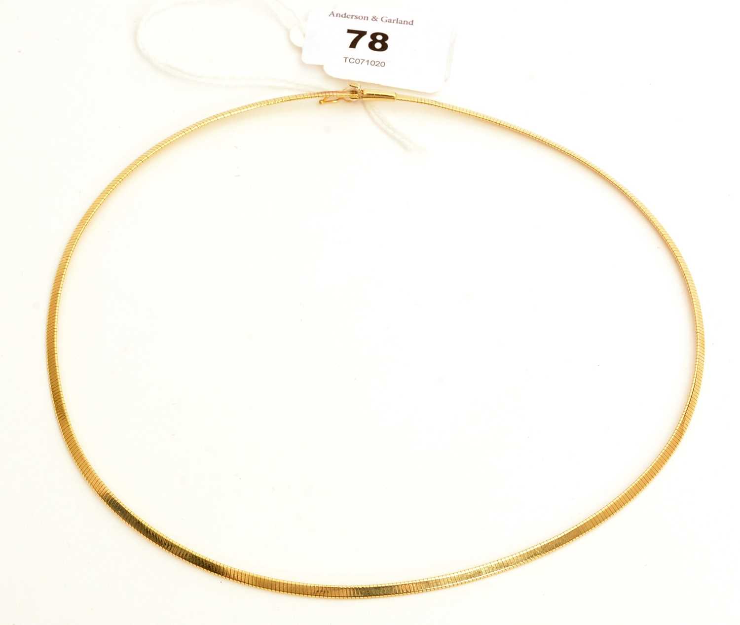 Lot 78 - 9ct yellow gold necklace