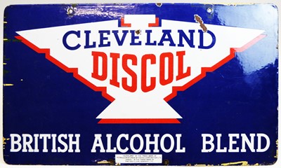 Lot 957 - 'Cleveland Discol' enamelled metal advertising sign.